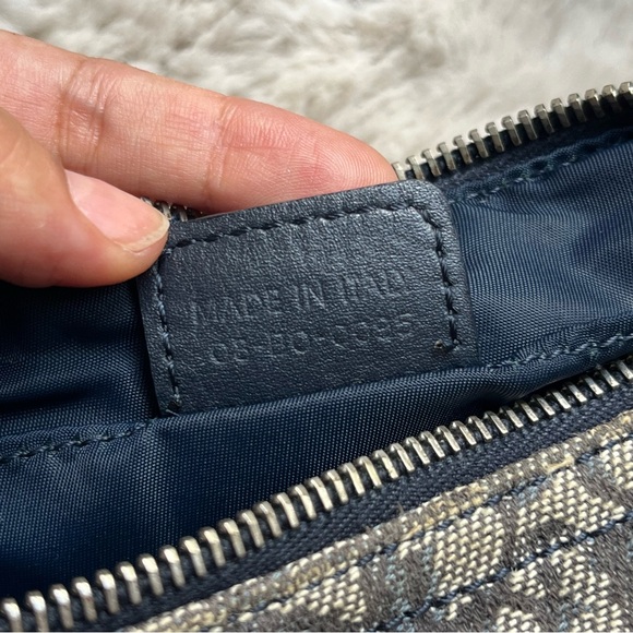 Christian Dior Diorissimo Charm Spell Out Pochette Blue Vintage Shoulder Bag - Picture 15 of 15